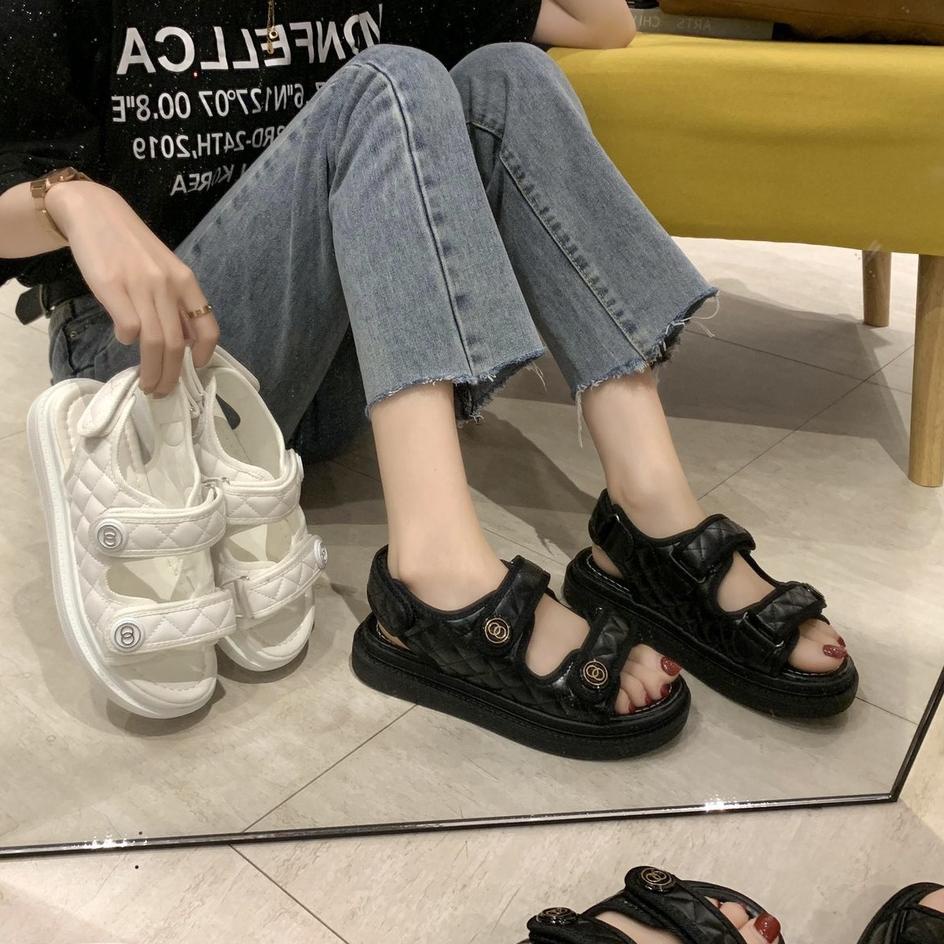 Model Baru.. SANDAL WEDGES WANITA IMPORT SANDAL TALI KEKINIAN