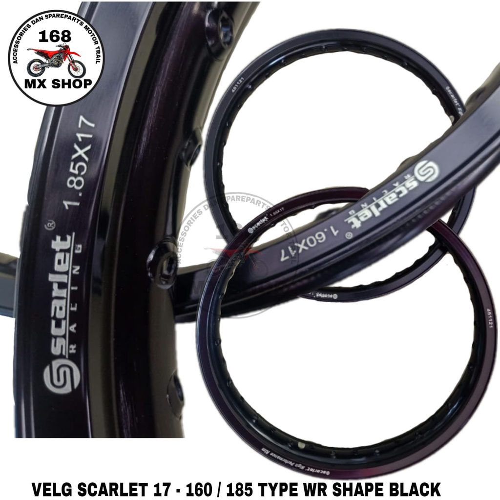 VELG { 17 - 160 & 17 - 185 } TYPE WR SHAPE " ORIGINAL SCARLET "