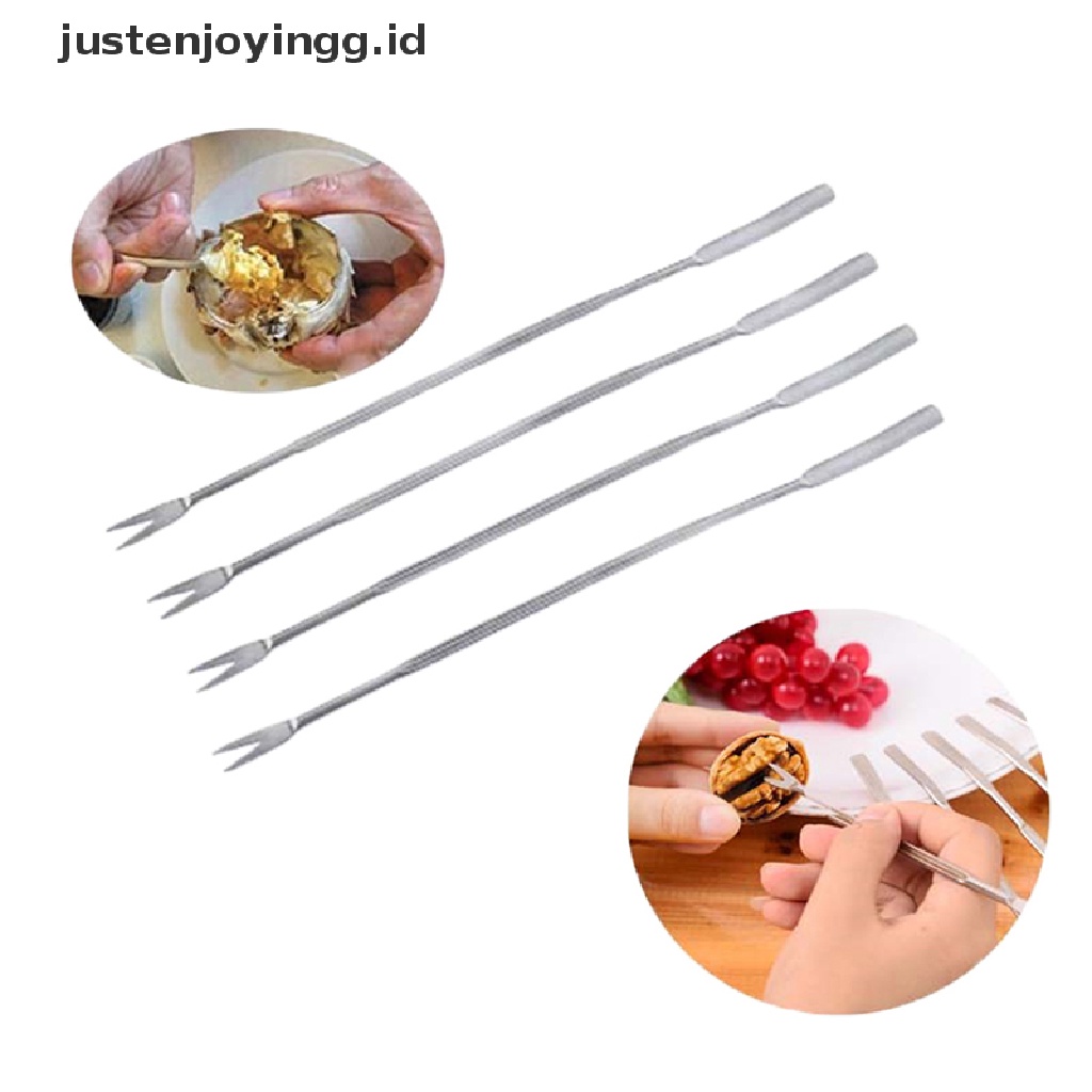 4 Pcs Garpu Buah Lobster Kepiting Seafood Bahan Stainless Steel