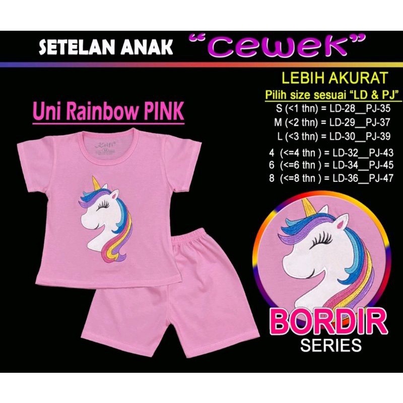 Baju anak Kelfi / Setelan Baju Anak Unicorn dan Bunny