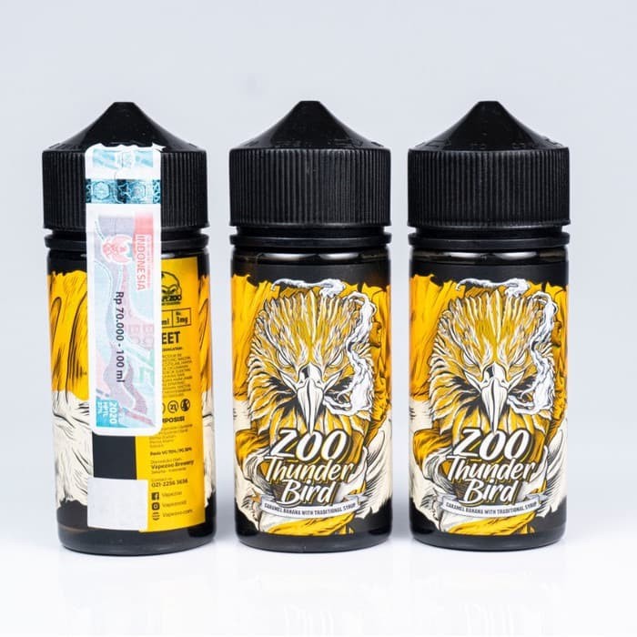 liquid Zoo Thunder Bird Caramel Banana 100ML by Vapezoo Brewery berpita cukai