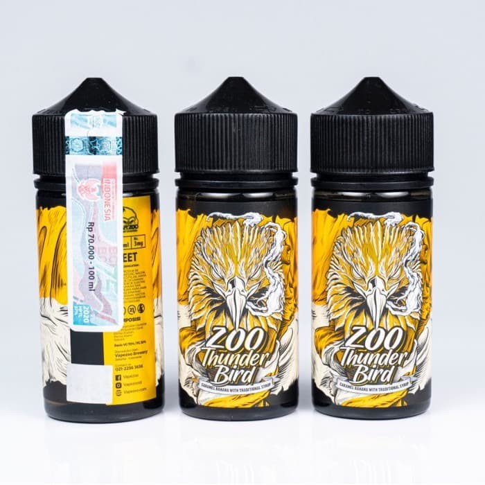 Zoo Thunder Bird Caramel Banana 100ML by Vapezoo Brewery berpita cukai