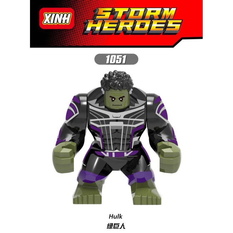 [BEST SELLER] Mainan Anak Action Figure Lego Marvel Hulk Besar XH1051 Avengers Superhero Robot Ninja