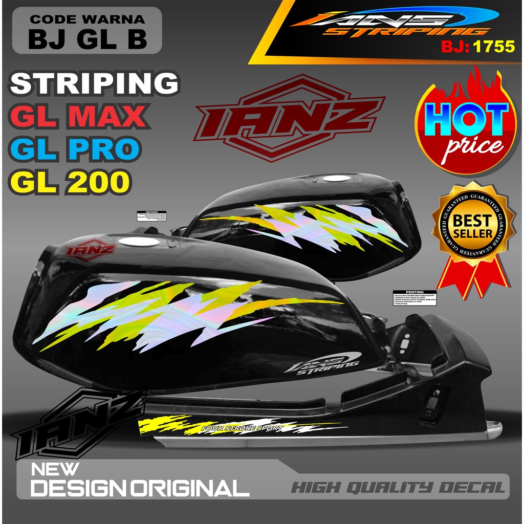 STRIPING HOLOGRAM GL PRO /  STIKER GL MAX VARIASI HOLOGRAM / STIKER HOLOGRAM