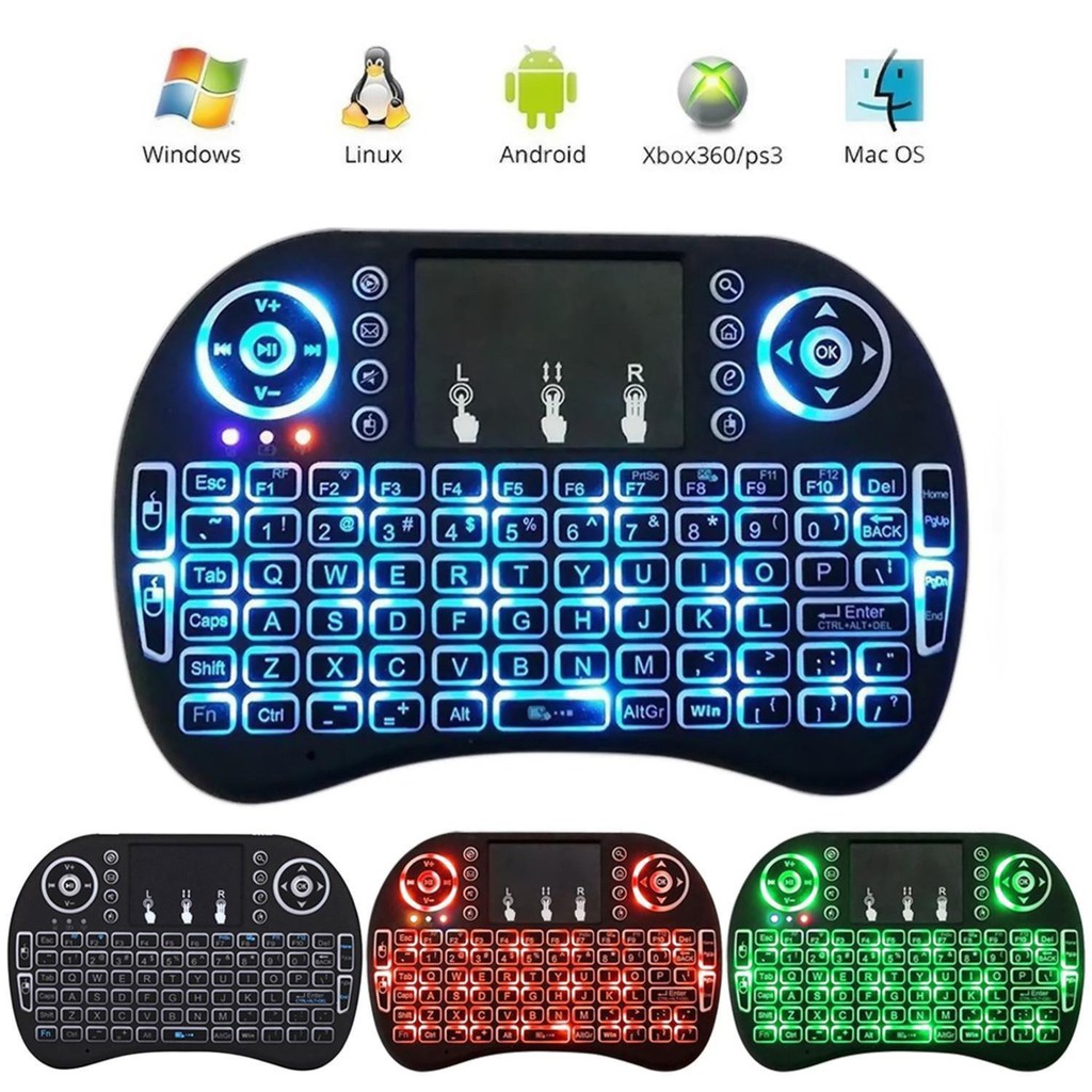 KEYBOARD WIRELESS MINI I8 / KEY BOARD FOR PC ANDROID TV BOX