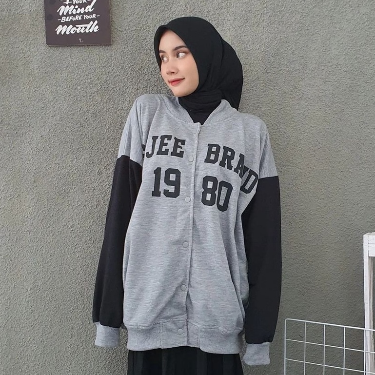 Gejee 1980 Baseball XXXL - Jaket Baseball Big Oversize Unisex