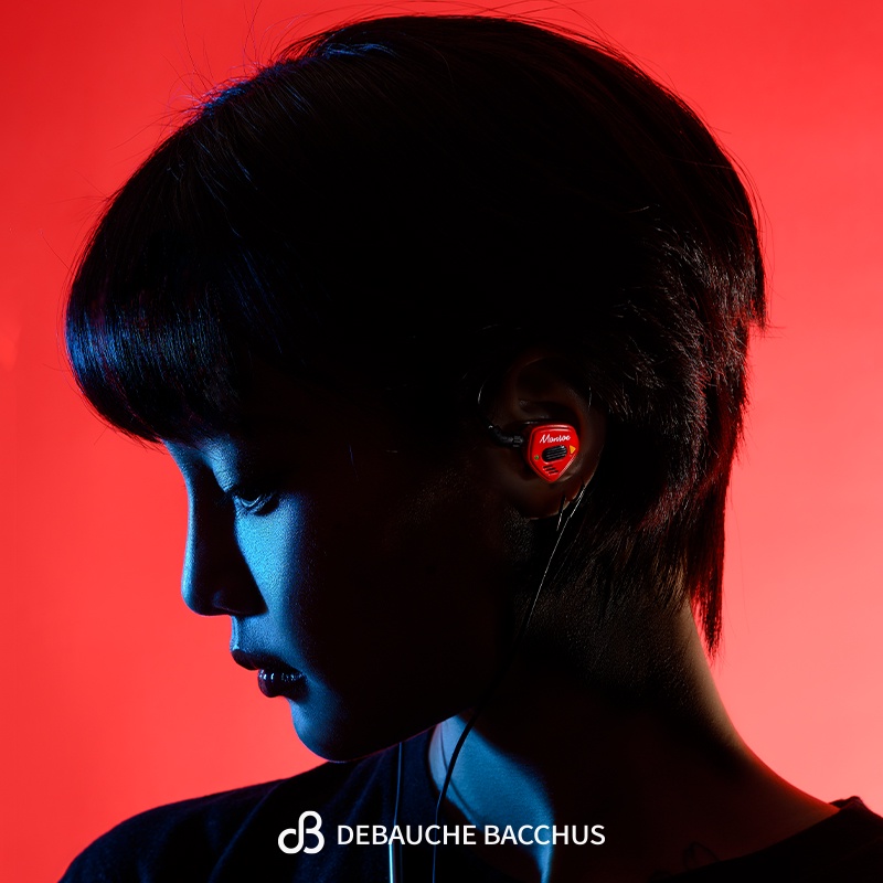 Debauche BACCHUS DB MONROE Earphone In Ear HIFI Dual Dynamic Driver Dengan Jack 3.5mm MMCX