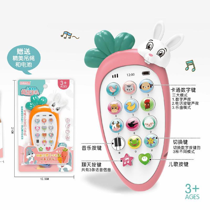 Mainan Edukasi Baby Music Phone Bilingual Early Learning Mandarin Song Kado Telephone M103