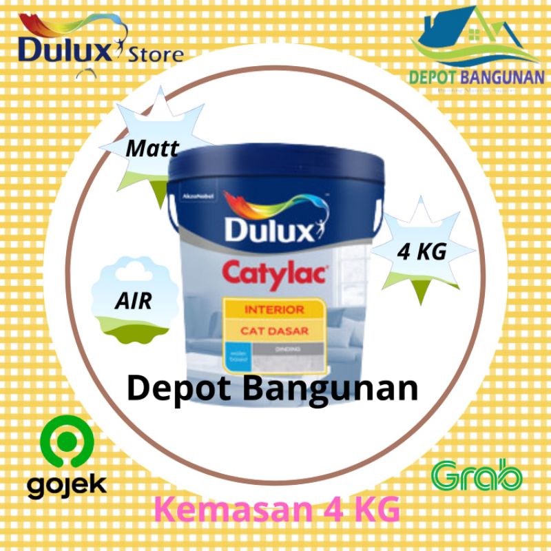 Cat Dasar Tembok Alkali Sealer Cat Dasar Dulux Catylac Interior 4 KG