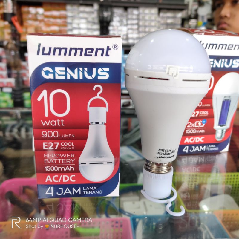 lampu emergency 10 Watt lumment genius