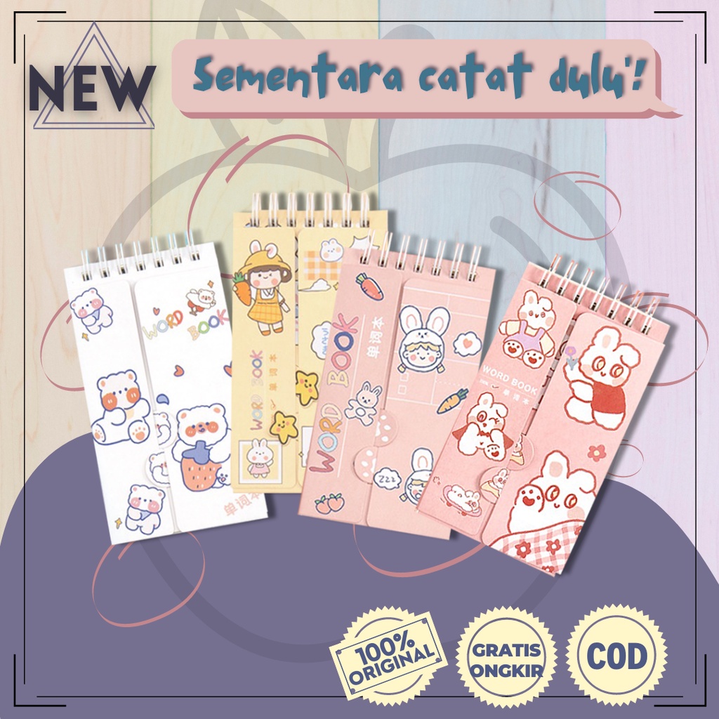 

NOTEPAD RING AESTHETIC BUKU CATATAN ALAT TULIS ATK BUKU MINI