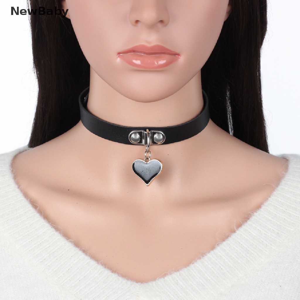 Kalung Choker Bahan Kulit PU Gaya Punk Gothic