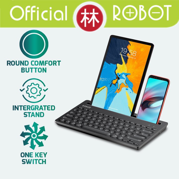 ROBOT KB10 Multi-Device Bluetooth &amp; 2.4G Wireless Keyboard Original