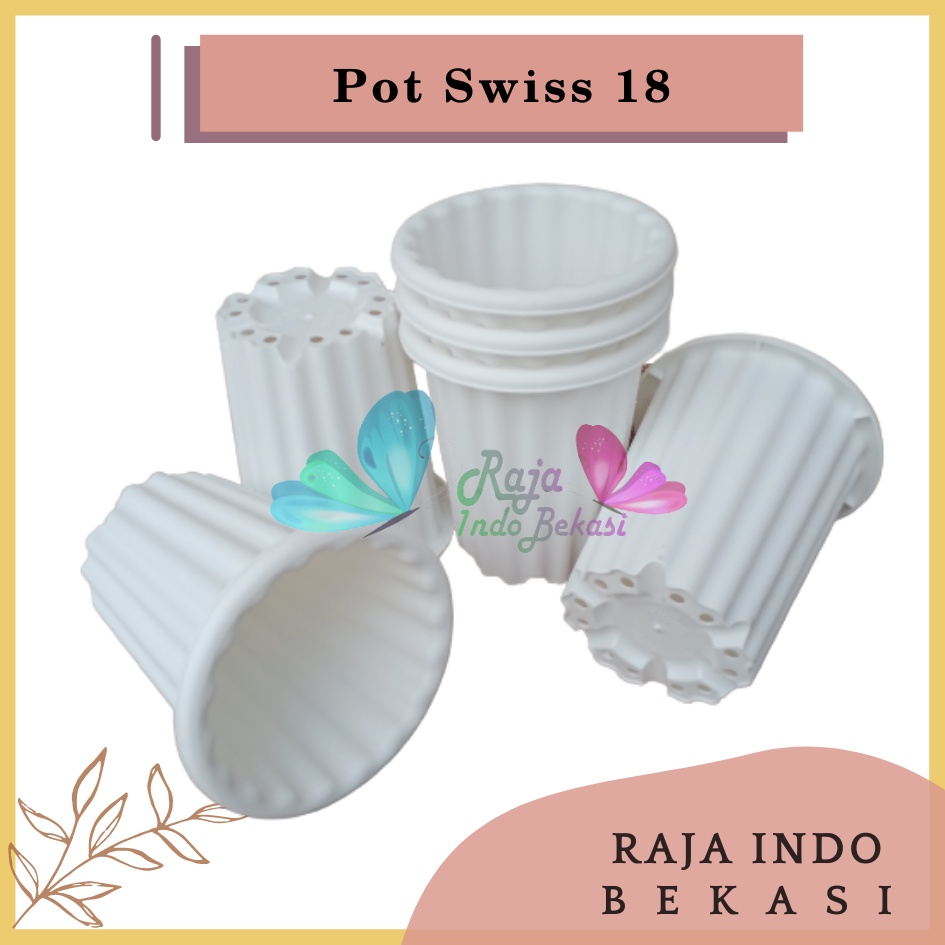 Pot Swiss 18 Putih  Pot Yogap 18 Putih Coklat Merah Bata Bening Transparan Pot Yogap 17 18 19 Pot Yogap Murah Pot Bunga Tinggi Pirus Tegak Bagus Tebal