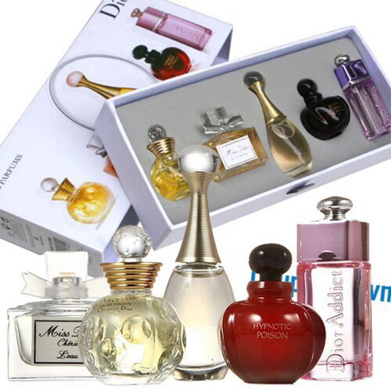 Ecer Parfume Dior Miniatur Paris set / Parfume Gift Set