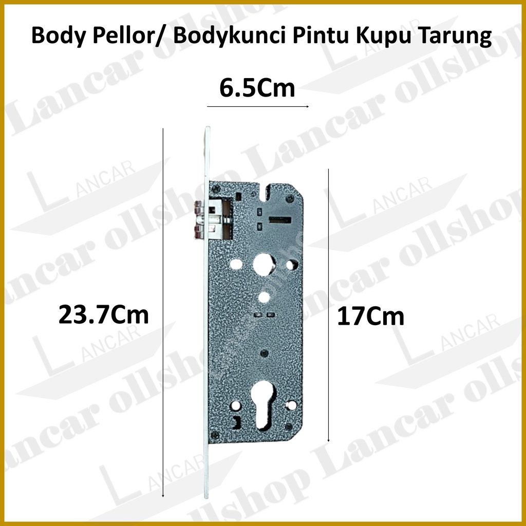 Handle Kunci Pintu Rumah / Tarikan Pegangan Gagang Pintu Rumah 2 Pintu Set Body Pelor Stainless