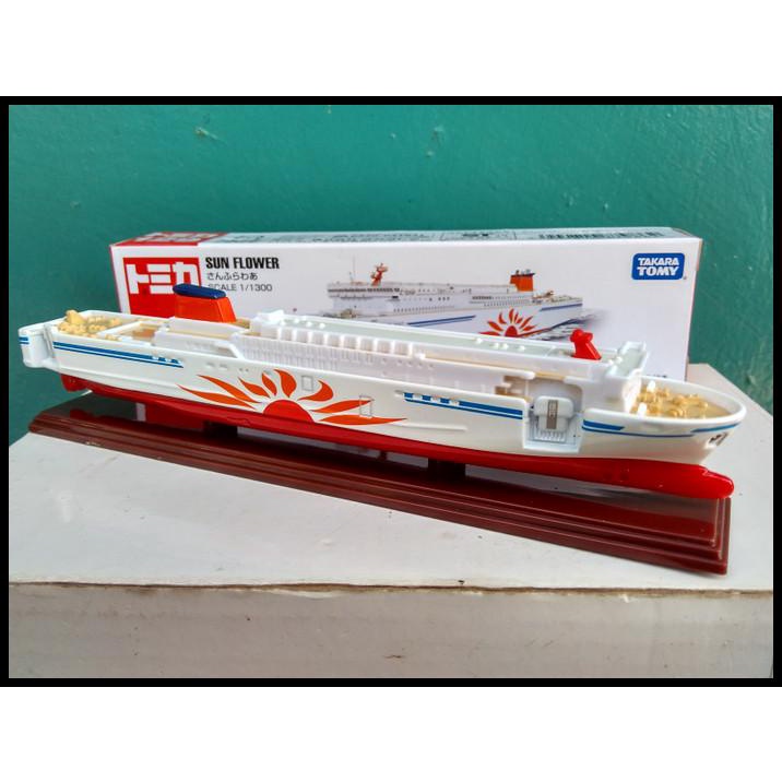 Diecast Miniatur Kapal Pesiar Tomica Long No 129 Sun Flower Murah