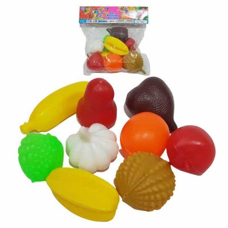 D0256 DINASTI MAINAN BUAH PLASTIK MAINAN ANAK BUAH BUAHAN PLASTIK