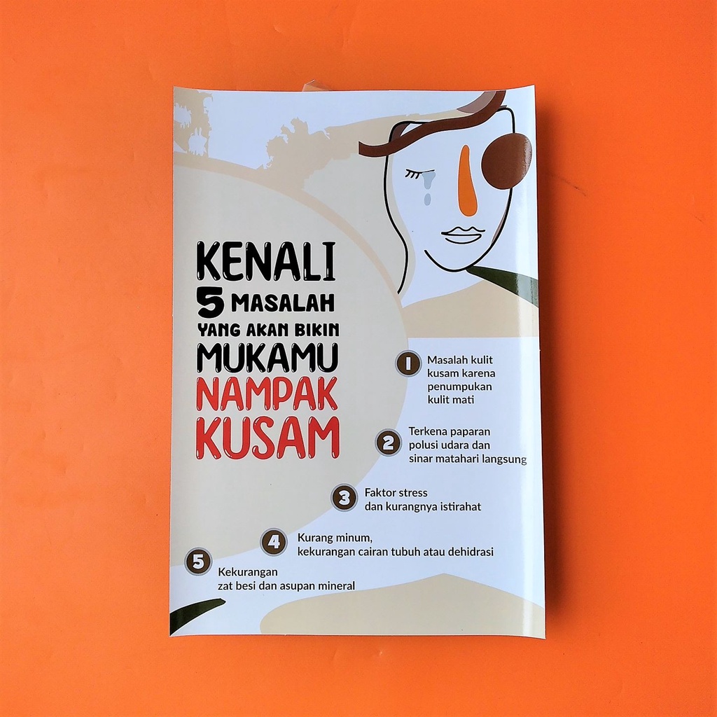 Jual Poster Kesehatan Kulit - Poster Kenali 5 Masalah yang Akan Bikin