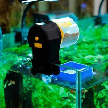 Dispenser Makanan Ikan Aquarium Automatic Food Timer / Alat Makanan Ikan Otomatis Dispenser Makanan Ikan Aquarium Otomatis / Tempat Makanan Ikan Aquarium Dispenser Tempat Makan Ikan Murah Otomatis/  Dispenser Tempat Makan Ikan Dengan Timer Kapasitas 200ml