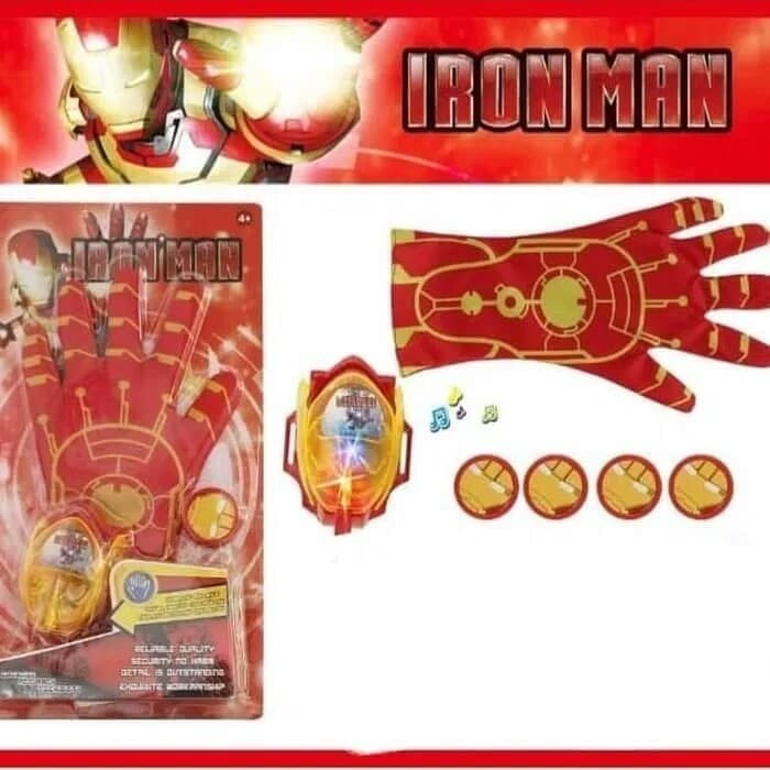 ITN - mainan anak sarung tangan ironman ada lampu