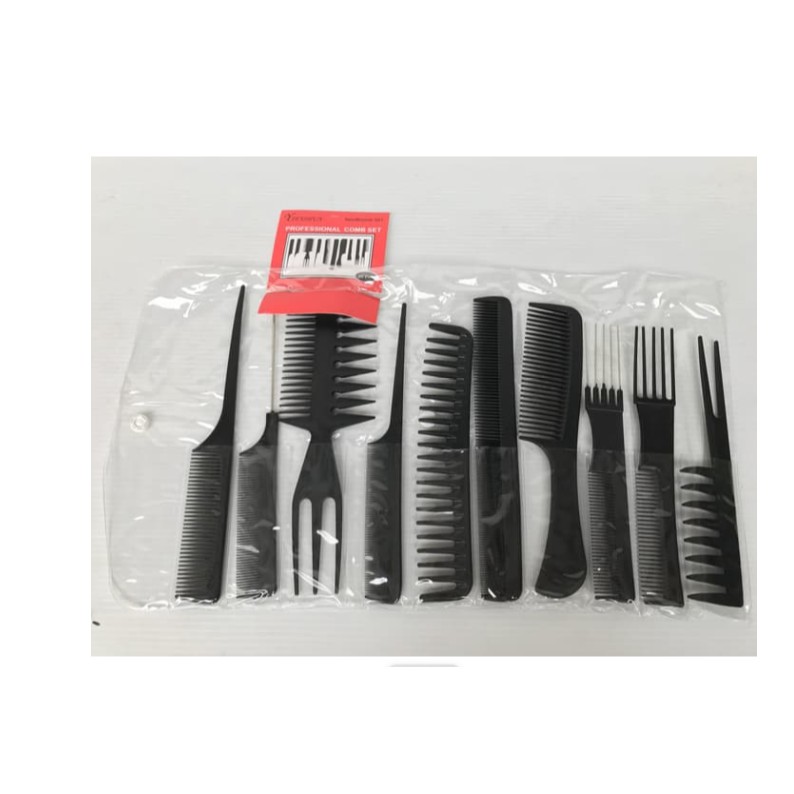 Set lengkap sisir salon / professional comb set