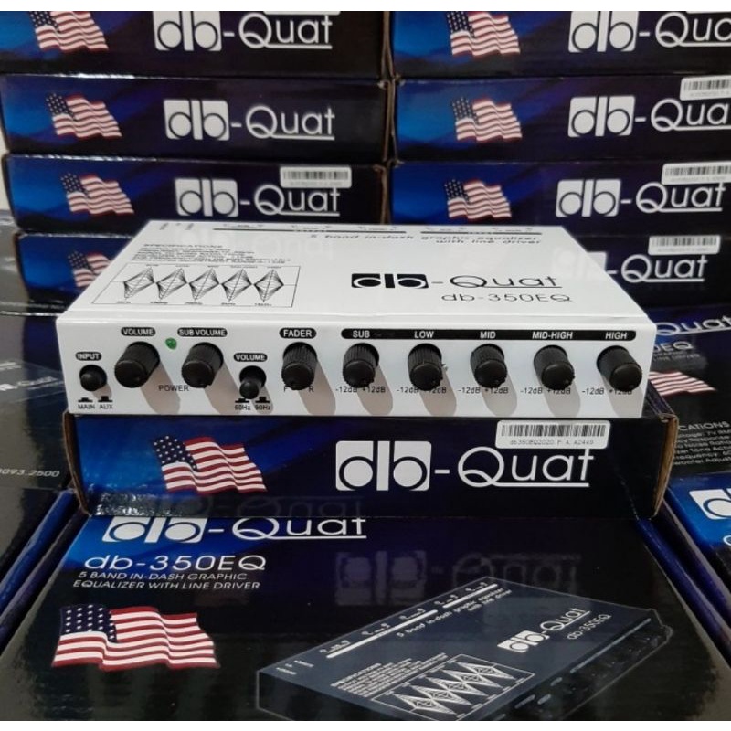 Parametrik Equalizer Audio Mobil Pre Amp Db Quat DB 350 EQ