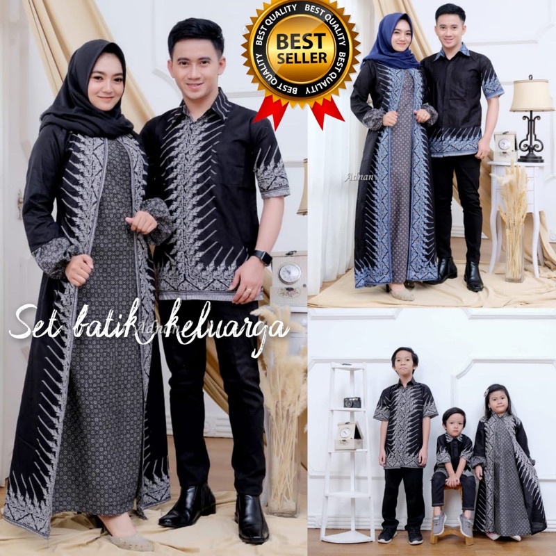 Baju Pasangan Couple Suami Istri Lebaran Pesta Kondangan 2021 Terbaru Mewah Kekinian Batik Couple Baju Batik Keluarga | Set Batik Keluarga | Couple