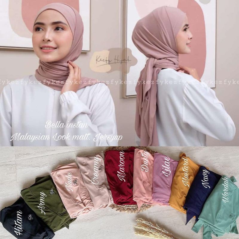 Bella Instan/Bella Instan Square/Hijab Instan Malaysian Look/Efka Official