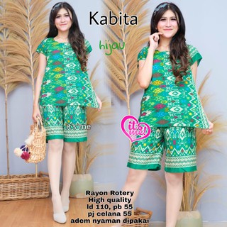 SETELAN WANITA BATIK CELANA PENDEK HOME SET KABITA RAYON SETELAN WANITA BATIK CELANA PENDEK HOME SET KABITA RAYON
