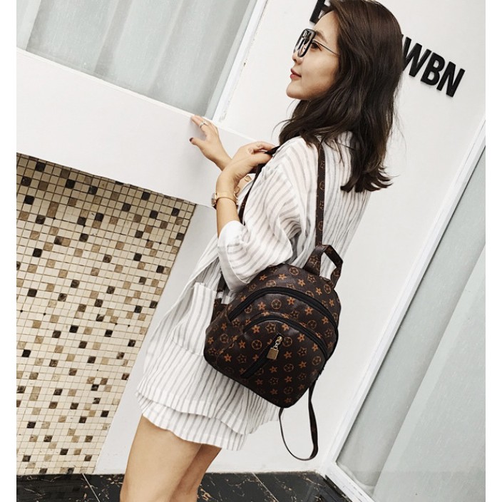 Tas ransel / back pack wanita model korea bahan import stylish fashion TC030 mini motif