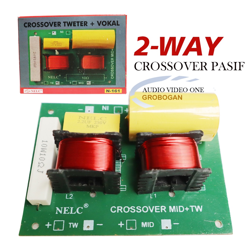 Crossover Pasif 2 Way Crosover Pengaman Speaker Driver Tweeter / Vocal