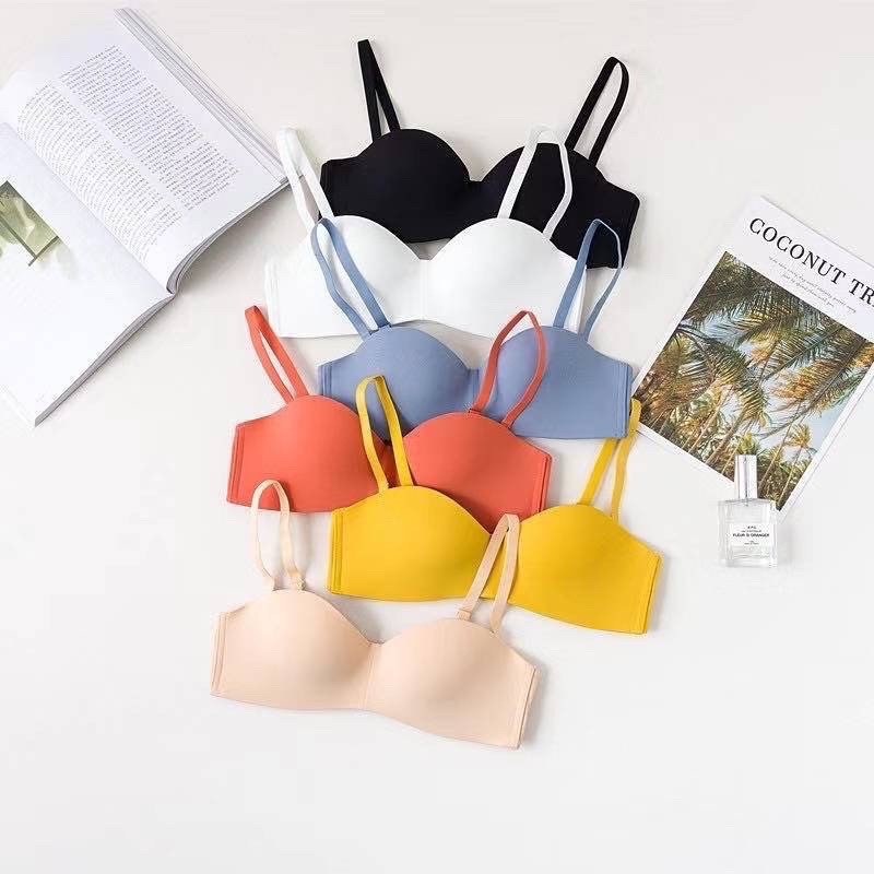 half bra - bra push up wireless tanpa kawat setengah cup