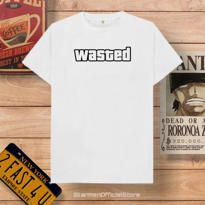 Kaos Distro Unisex WASTED Katun Combed 30s / sablon polyflex /polyflex premium / Pakaian Pria Wanita Atasan Cowok Cewek /kaos kekinian / kaos viral / tshirt tumbrl tee basic /SIZE M , L , XL , XXL / kaus oblong oversize kaos murah best seller ready