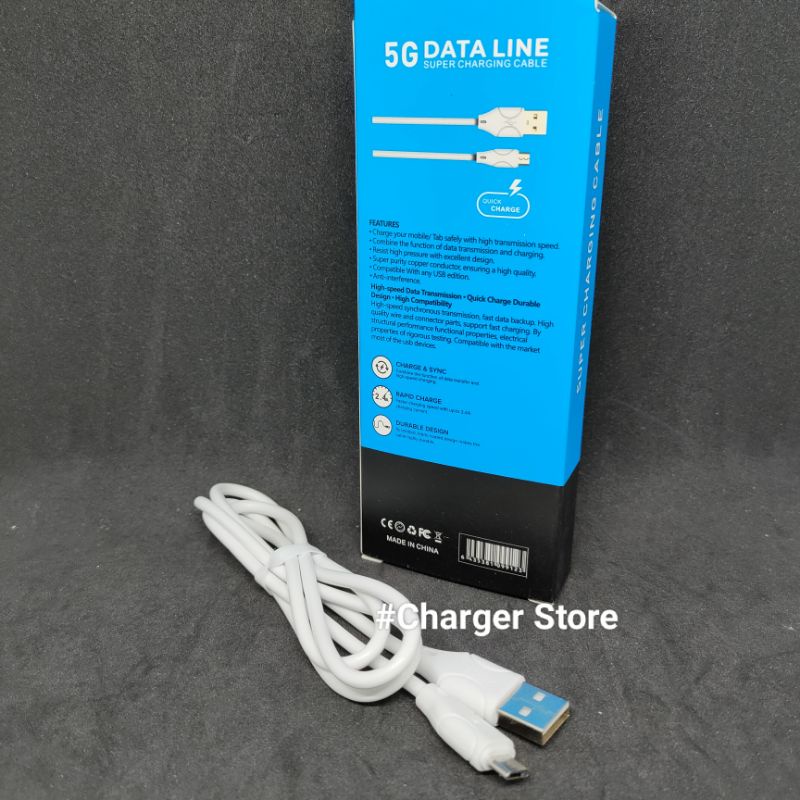 Kabel Data Vivo 2.4A Fast Charging Micro USB 5G Data Line Quick Charge