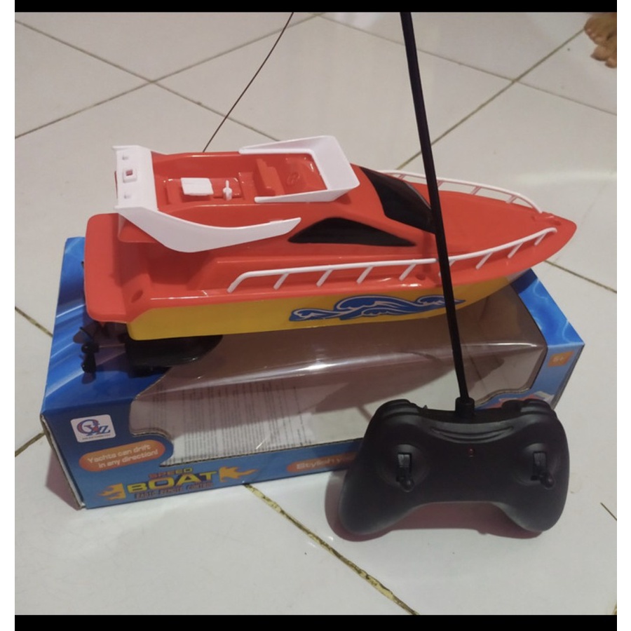 Mainan anak remote control perahu boat yacht kapal RC speed box