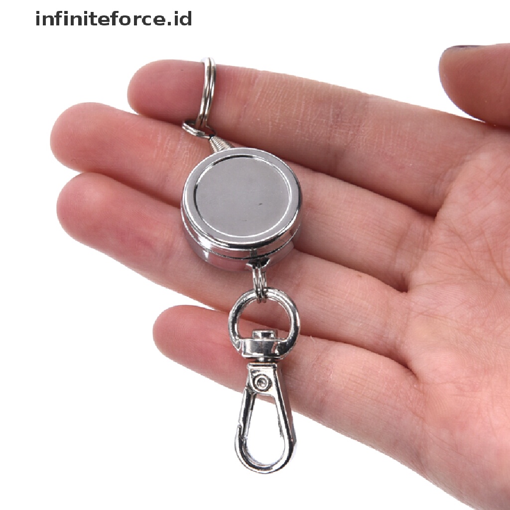 (Infiniteforce.Id) Gantungan Kunci Carabiner Retractable