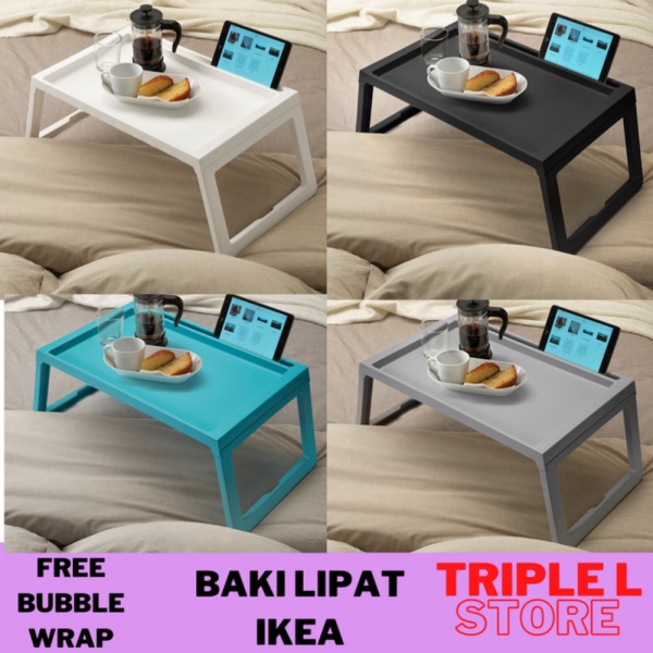 

Dijual Meja Nampan Baki Lipat Laptop Kerja Belajar Breakfast In Bed KLPS - Putih Murah