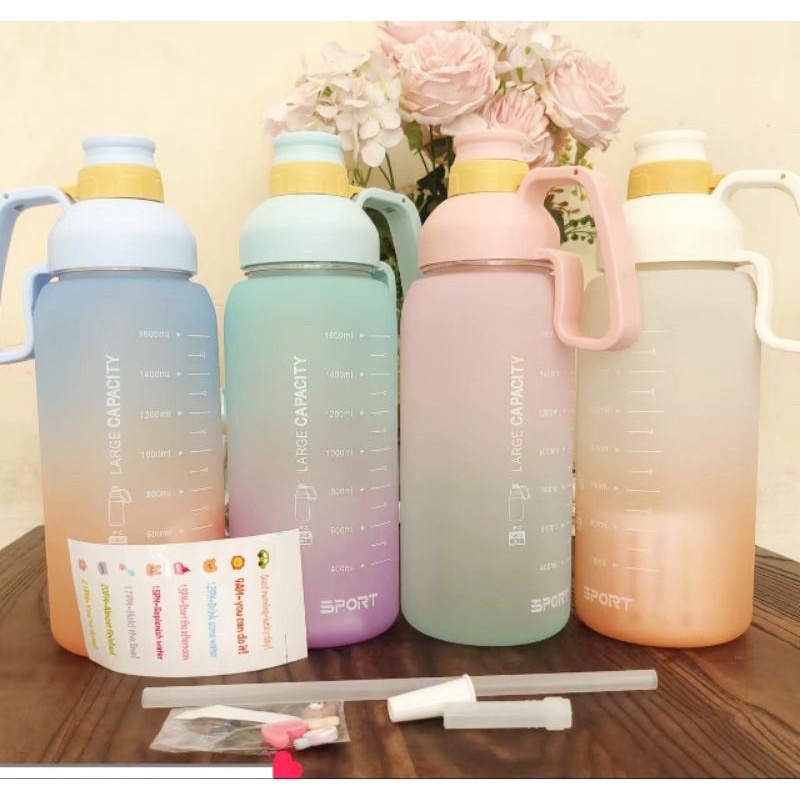 botol minum viral 2000ML