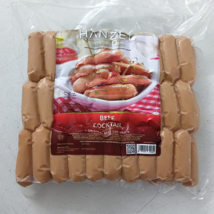 

Hanzel Sosis Beef Cocktail 1 Kg Terlaris