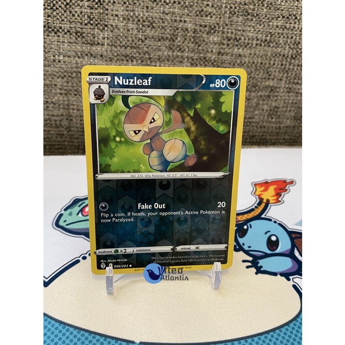 Pokemon TCG English Nuzleaf - 96/203 - Reverse Holo Evolving Skies