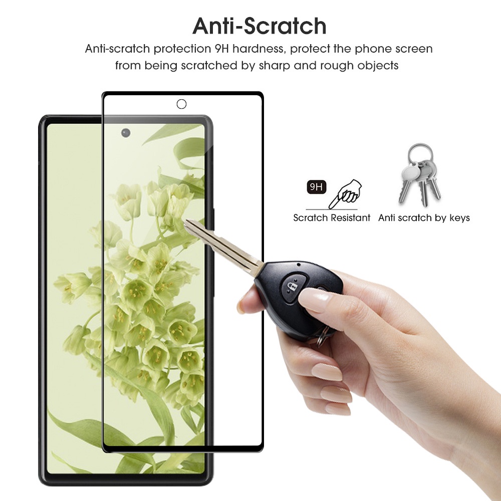 1pc Pelindung Layar Tempered Glass Anti Glare / Sidik Jari Untuk Google Pixel 7 / 7Pro