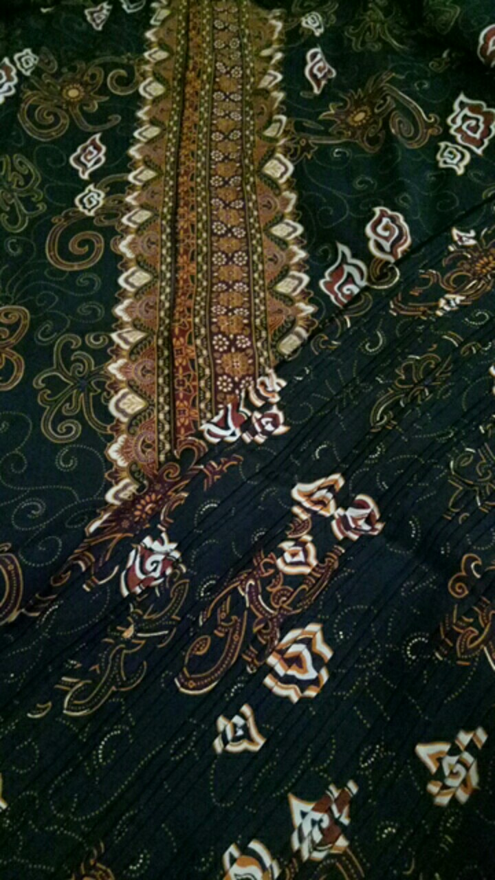Murah Couple Batik & Rok - Mega Mendung Hitam