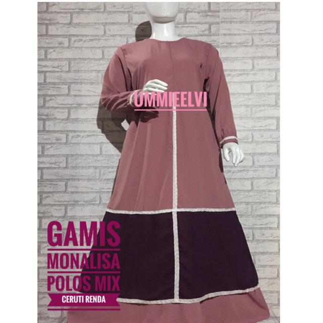 GAMIS POLOS MONALISA WOLFIS MIX CERUTI DAN RENDA POLOS