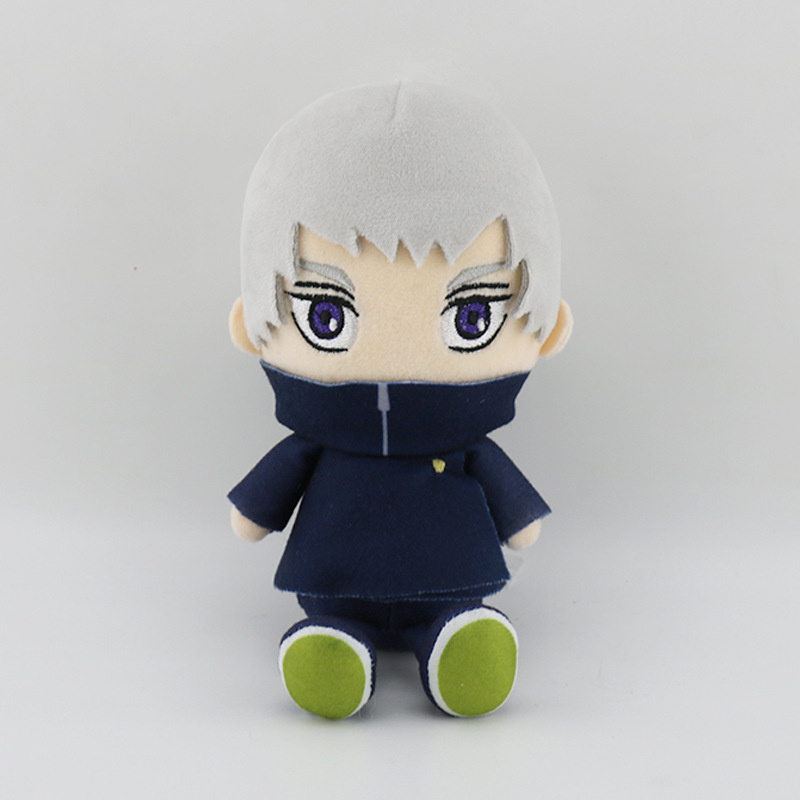 Gantungan Kunci Boneka Anime Jujutsu Kaisen Gojo Satoru Bahan Plushie 10cm / 22cm Untuk Hadiah Anak