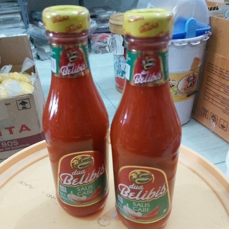 

saus cabe dua belibis botol kaca 340gr