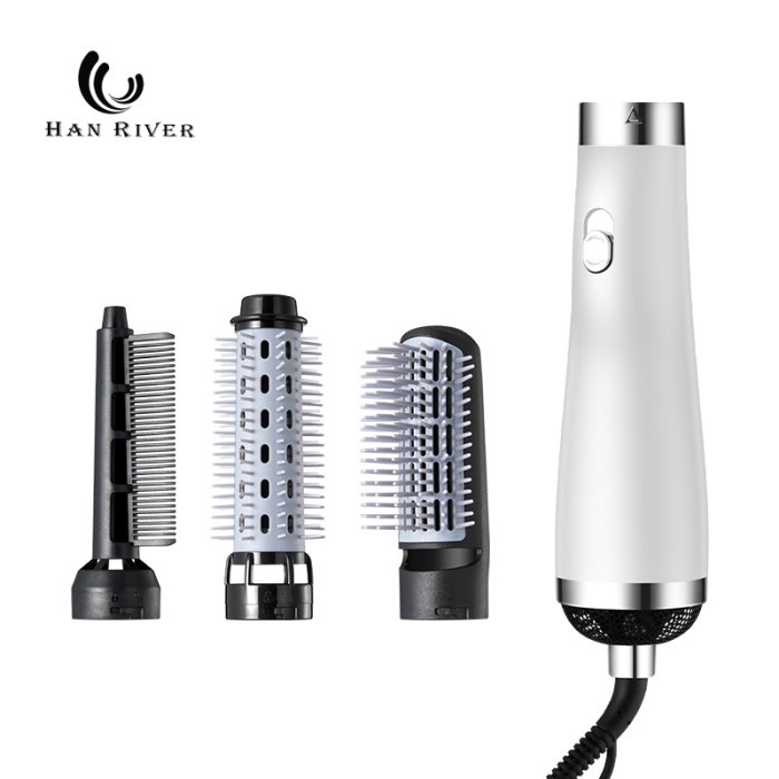 Hair Dryer Sisir HAN RIVER HRCFS01 ONE STEP SISIR 3IN1 Putih TERMURAH Y6Q5 Bayar di Tempat TERPOPULE