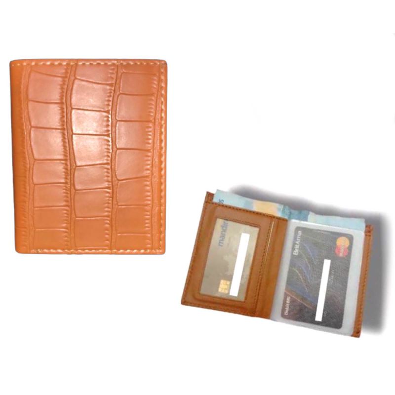Dompet Kartu Nama Card Holder Pria Wanita model CROCO PREMIUM