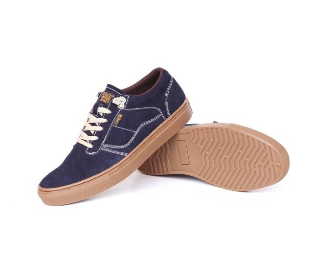 Sepatu Lokal Shoes Local Pride Cevany Gordon  Low Cut Navy Gum