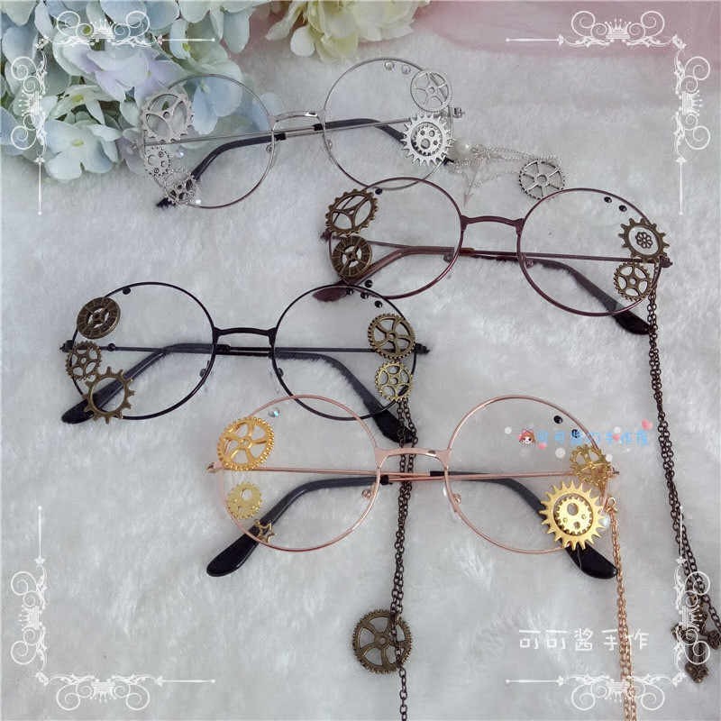 GEGL vintage harajuku gear glasses kacamata steampunk gothic lolita